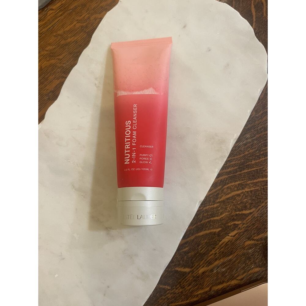Estee Lauder Nutritious 2-in-1 Foam Cleanser Purify Pores Glow 4.2 oz New